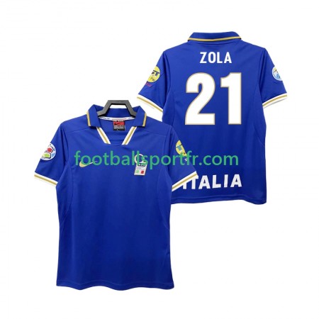 Tenue Italie ZOLA 21 Retro Domicile 1996 Maillot de Foot